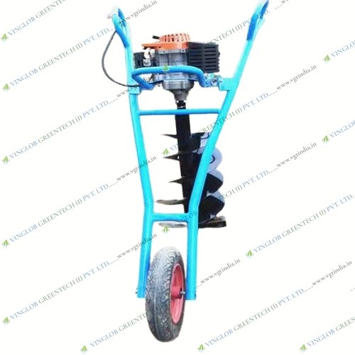 68CC 2 Stroke Earth Auger with Trolley (Non Foldable Trolly) - Image 5