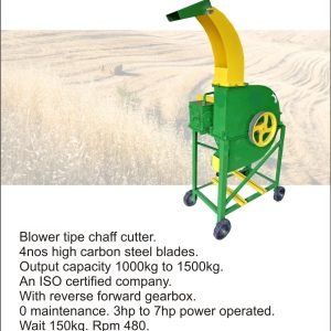 BLOWER TYPE CHAFF CUTTER 3Hp Motor