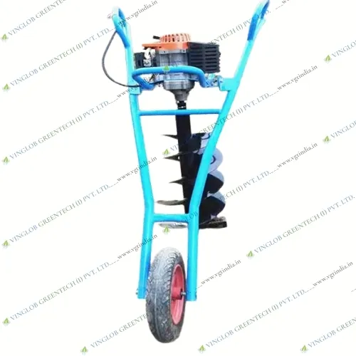 68CC 2 Stroke Earth Auger with Trolley (Non Foldable Trolly) - Image 5